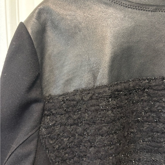 Elie Tahari open front Elegant Black Women's Jacket. Size XL. Lambs Leather - Picture 8 of 11